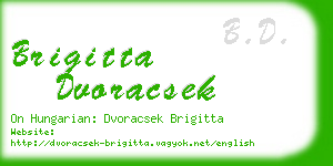 brigitta dvoracsek business card